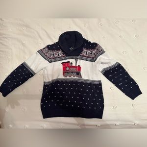 Janie and Jack size 6 train sweater